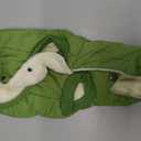 Fleece Lining Extra Warm Dog Hoodie in Winter,Small Dog Jacket Puppy Coats with Hooded Green S (Small (Pack of 1))