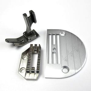 Heavy Duty Needle Plate, Feed Dog, Presser Foot Set for juki ddl-8700 Singer consew Chrome