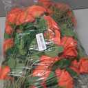 72 Pcs Artificial Roses Burnt Orange Fake Silk Roses Realistic Roses Faux Flower Indoor Wedding Home Decor, Birthday Decorations