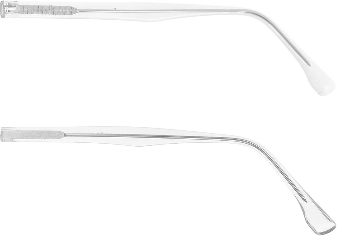 1pair Eyeglasses Replacement Temples Glasses Repair Legs Glasses Arm Replacement Parts Eyeglass Replacement Temples for Sunglasses and Eyewear Repair Kit (14.00X0.70X0.60CM, Transparent)