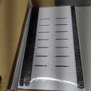 2Pack Expandable Pull Out Cabinet Organizer 21"Deep With Raising Pad for Framed Cabinets, Upgrade 3 Slide Rails Slide Out Drawers, Roll Out Shelves Adhesive, Adjustable Width 12.05"-20.4" White