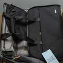 Halfday Convertible 2-in-1 Premium Garment Duffel Weekender Bag 40L | Wrinkle-Free Travel, Hanging Suit Compartment, Shoe Pockets, Trolley Sleeve. Balistic Nylon Carry-On, Jet