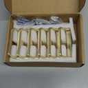 Goo-Ki Light Brushed Brass Cabinet Pulls with 2.5'' Hole Center(64mm),Modern Zinc Alloy Drawer Pulls for Drawer,Wardrobe,Cupboard,6 Pack