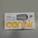 Conair Travel Hair Dryer with Dual Voltage, 1875W Compact Blow Dryer with Folding Handle, Gray
