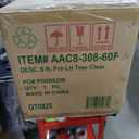 National Tree Company 6 ft Pre-Lit Flocked Acacia Artificial Christmas Tree, 300 Clear Lights, 840 Branch Tips, Includes Stand, Green