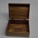 DRASTAR Keepsake Box, Acacia Wood Memory Box with Hinged Lids, Wooden Jewelry Box, Small Storage Box,3x5, 4x6 Decorative Card Box, Bridal Shower Gifts