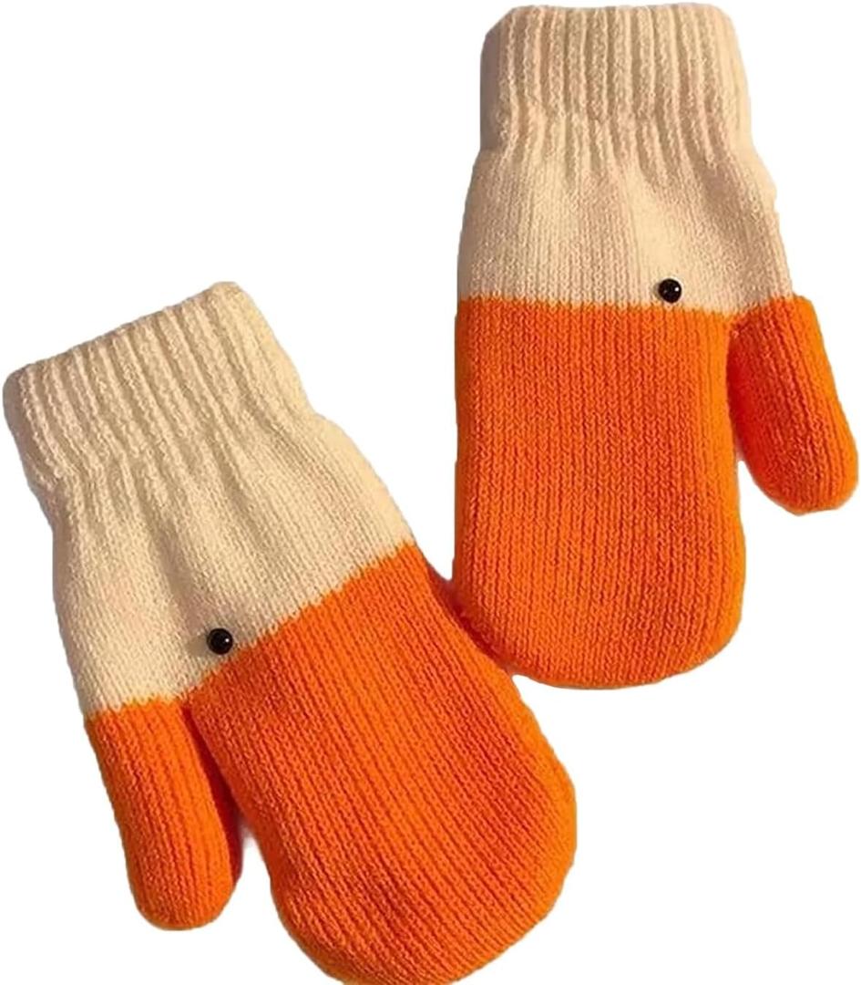 Silly Goose Gloves, Goose Mittens, Cute Duck Gloves with Warm Fleece Lining, Silly Goose Mittens, Gift for Friend, Men, Women - 1 Pair