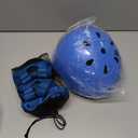 Adjustable Kids Helmet with Knee Pad, Elbow Pads & Wrist Guards - Toddler Bike Helmets for Ages 3-5, 5-8, 8-14 Years - Perfect for Skating, Biking, Cycling, and Skateboard - for Boys and Girls (blue)