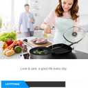 Square Glass Lid for Grill Pans with Steam Vent Hole - Fits Lodge Cast Iron Skillets 10.5inch(26.67cm) - Square Tempered Glass Lid - Universal Replacement Cover Bakelite Round Knob