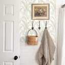 Heroad Peel and Stick Wallpaper Boho Contact Paper Modern Neutral Beige Leaf Wallpaper Removable for Bedroom Cabinets Self-Adhesive Decoration Thicken Vinyl Thicken 17.3" x 78.7"