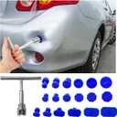 18 PCS Car Dent Puller Kit, Paint-Free Body Dent Remover with Slide Hammer, Automotive Small Dents Hail Damage Repair Tool, Universal Car Accessories for Most Vehicles