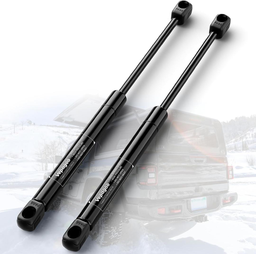 Vepagoo ML1310 15 inch 10Lb/44N Gas Shocks Struts, Lift Support for Snugtop are Leer Camper Shell Rear Window Truck Canopy Cap Cover, RV Motorhome Cargo Storage Cabinets Door, 2pcs (1pair)