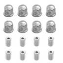 Lug Nuts with Adapter for Wheel SimulatorFit for 19.5" 10 Lug Wheel Simulators,8 Pacs Wheel Nuts,Compatible 2005-2021 F450/F550