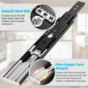 YENUO Soft Close Drawer Slides Full Extension Side Mount 12 14 16 18 20 22 24 inch Ball Bearing Metal Rails Track Guide Glides Runners Heavy Duty 100 Pound (Soft Close- 1 Pr, 18 Inch)