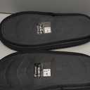 COFACE Mens Cozy Memory Foam Scuff Slippers Casual Slip On Warm House Shoes Indoor/Outdoor Sandal Slippers With Arch Support Rubber Sole Size 7-15 (10, Black)