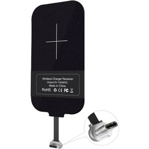 Nillkin Qi Receiver USB C, Thin Wireless Charging Receiver, Type C Wireless Charger Receiver for Galaxy Note 8 Pro/A50/A70/A10s/Xiaomi Note 8/Huawei P30 and Other Type-C Android Phones (Long Version)
