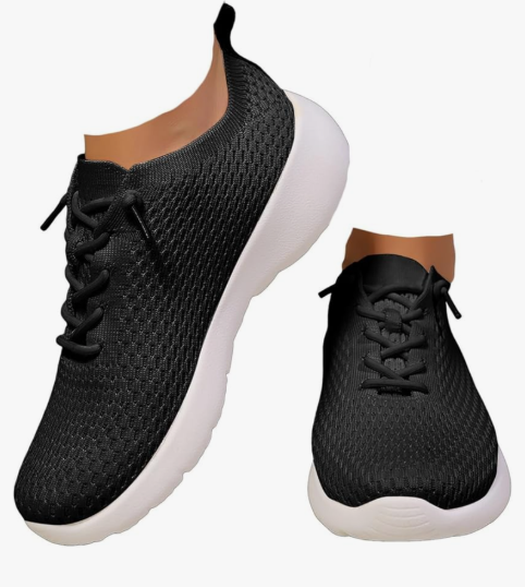 Bobbie Brooks Sneakers Women's Size 9 Mesh Black New