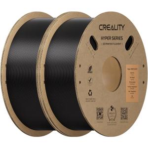 Creality Hyper ABS Filament 1.75mm 2KG, High-Temperature Resistant, High Impact Strength, Stable Printing Performance, +/- 0.05mm Accuracy（Black