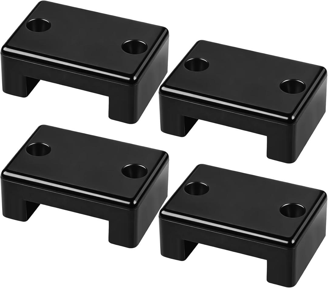 4 Pack Black Plastic Wire Cover Cable Covers for Boats Wire Pass Through Protector for Concealing & Protecting Wires, Holes up to 1-1/4 Inch