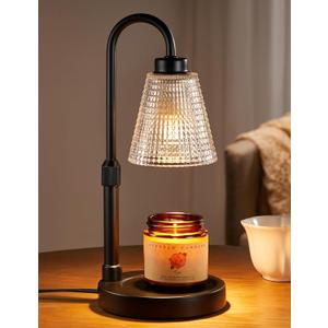 Innqoo Candle Warmer Lamp with Timer, Dimmable Candle Warmer for Jar Candles, Height Adjustable Wax Melts Warmer, Birthday Gifts for Women Mom, House Warming Gifts New Home Decor
