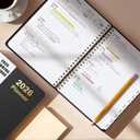 Timart 2026 Planner, Weekly and Monthly Planner, January 2026 - December 2026, Hardcover 2026 Calendar Planner Book with Tabs, Inner Pocket For Women & Men, Perfect for Office School Home, A4(8.5" x11")-Black