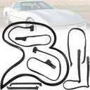 Door Weatherstrip Seals 7pcs Compatible with Chevrolet Corvette 1984-1989, Replace# 8489GGW