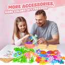 beefunni Flower Bouquet Craft Kit, Valentines Day Gifts for Kids, DIY Crafts Toys for Kids Ages 4-8, Educational Flower-Making Toy for Toddler, Birthday Gift for 4 5 6 7 8+ Year Old Girls and Boys