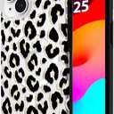 kate spade new york iPhone 15 Case / 14 / 13, Compatible with MagSafe - City Leopard Black