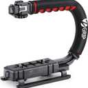 Zeadio Video Action Stabilizing Handle Grip Handheld Stabilizer with Cold-Shoe Mount for All DSLR Camera Camcorder