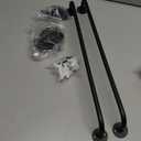 Mkono Hat Rack for Wall Baseball Cap Organizer Hanger with 30 Hooks Modern Metal Hat Holder Wall-Mounted Caps Display for Closet Door Bedroom Entryroom Laundry, Set of 2 (Black, Medium)