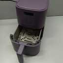 bella 6 Qt Slim Air Fryer, Fits-anywhere Kitchenware, EverGood Ceramic Nonstick Coating, Adjustable Temperature, 6 Preset Cooking Options, 60 Min Auto Shutoff w Audible Tone, 5lb Capacity, Plum