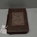 Christian Art Gifts Men's Classic Bible Cover A Mans Heart Proverbs 16:9, Brown/Tan Faux Leather, Large