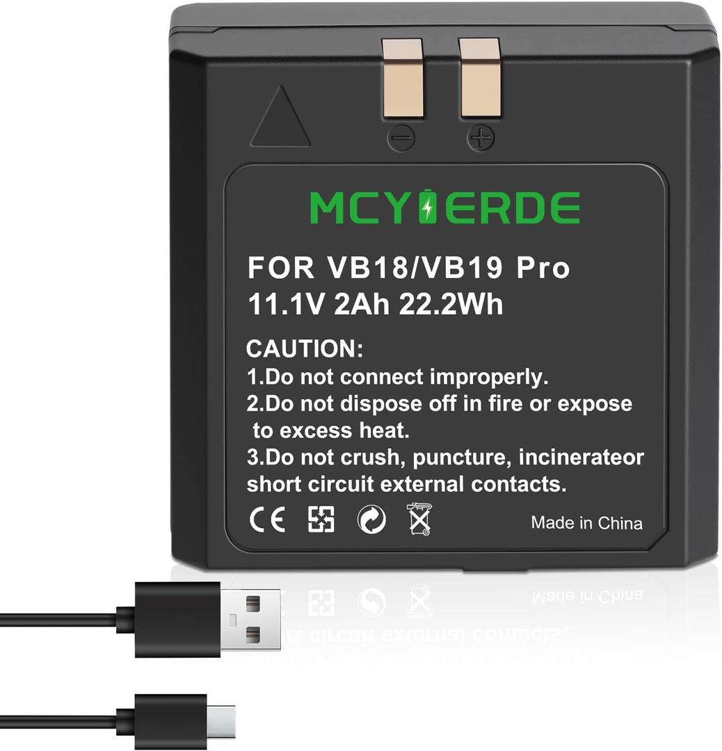 VB18 2000mAh Rechargeable Replacement Battery for Godox V860/V850/V850II/V860II Series Speedlite Flash