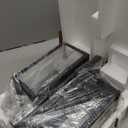 Outdoor Wall Light Fixtures, Exterior Waterproof Wall Lanterns, Porch Sconces Lighting with E26 Sockets & Glass Shades, Modern Matte Black Outside Lights for Patio Front Door Entryway Garage, 2-Pack