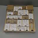 Juegoal Advent Calendar with 25 Drawers Countdown to Christmas, Refillable Wooden Advent Xmas Gift for Kids, 12 Inches Tall