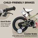 Glerc Rover Kids Bike, 12-18 Inch Boys Bike for 2-9 Years Old Children, Kids Bicycle with Water Bottle & Basket & Training Wheels, Multiple Colors