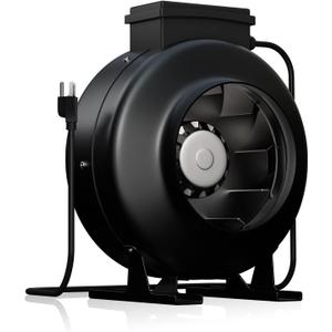 mychiii 8 Inch Inline Duct Fan, 720 CFM Ventilation Exhaust Blower with Steel Housing, 813 Pa High Static Pressure, 3000 RPM for Grow Tent, Greenhouse, Basement, Kitchen HVAC