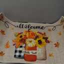 Timgle Thanksgiving Door Welcome Mat Fall Rug Autumn Non Slip Farmhouse Welcome Mats Outdoor Indoor Gnome Pumpkin Snowflake Fall Doormat for Home Kitchen, 27.6x15.7 Inch