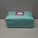 MOONQUEEN 6 Pack Premium Hand Towels - Quick Drying - Microfiber Coral Velvet Highly Absorbent Towels - Multipurpose Use as Hotel, Bathroom, Shower, Spa, Hand Towel 16 x 28 inches (Aqua Green)