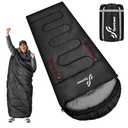 Sportneer Wearable Sleeping Bag for Adults & Kids – Walkable with Arm Zippers, 4 Season Lightweight Portable, Compact for Camping, Hiking, Backpacking, Travel & Outdoor Events