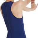 ARENA Women’s Water Polo Swimsuit Training and Game One Piece Bathing Suit Water Sports Pool Accessories for Players, Navy/White, US Size 26