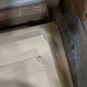 Modway Render Wall Mounted Bathroom Cabinet in Oak - 23.5 Inch Compact Wall Storage with Slatted Doors and Adjustable Shelves for Bathroom or Laundry Room