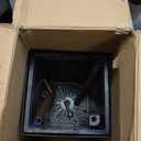 GarveeLife 22.5 in Tall Planters Set of 2, Outdoor Indoor Black Planter Pots, High Front Porch Planter Pots with Drainage Holes Water Level Monitor Inner , Automatic Watering, Black