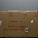 Electric Warming Tray (L 32" x 12") Food Warmers for Parties Buffet with Thermostat & Full Surface Heating, Tempered Glass Warming Mat for Food, Temperature Adjustable Gold Handles Food Warming Mat