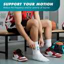Med Spec ASO Ankle Stabilizer - Lace Up Ankle Brace for Sprained Ankle and Peroneal Tendonitis, Orthopedic Ankle Support for Men, Women, Adults, Teens and Kids, Sports Injury Recovery (White, S)