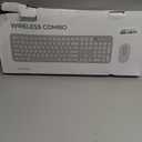 Wireless Keyboard and Mouse, Silent Keyboard Mouse Combo, Full-Sized Colorful Typewriter Keyboard with Round Keycaps, 2.4G Cute Mouse Compatible with PC/Laptop/Computer(Milk Tea)