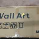 Large Framed Beige Cream Abstract Vertical Wall Art for Hallway, 2 Piece, 20"W x 60"H x 2Pcs