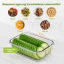 3-Pack 35 oz Borosilicate Glass Food Storage Containers with Lids, Stackable Airtight Glass Meal Prep Containers for Lunch & Leftover, BPA-Free & Leak Proof, for Microwave, Oven, Dishwasher