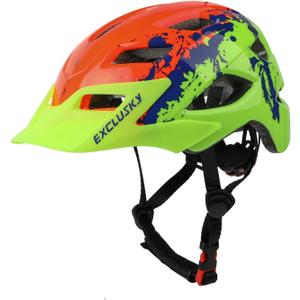 Kids Helmet, Exclusky Kids Bike Helmet Adjustable Safety Lightweight Children Bicycle Helmet for Kids Skating Cycling Scooter Boys and Girls Bicycle Helmets Ages 5-8-14 Small (50-57 cm / 19.7-22.4 inch)