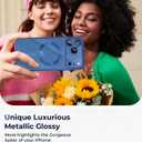 2 x CHICLADY for iPhone 17 Pro Case with 1x Screen Protector, [Compatible with MagSafe] [Integrated Camera Protection], Non Yellowing Slim Cute Women Girly Magnetic Cover for iPhone 17 Pro 6.3", Blue
